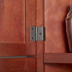 Armoire de cuisine d'angle à 4 niveaux de 183 cm avec 8 portes et étagères réglables