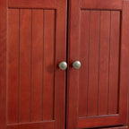 Armoire de cuisine d'angle à 4 niveaux de 183 cm avec 8 portes et étagères réglables