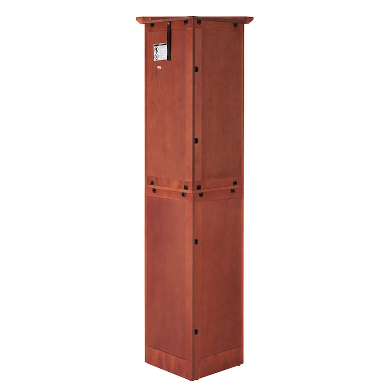 Armoire de cuisine d'angle à 4 niveaux de 183 cm avec 8 portes et étagères réglables