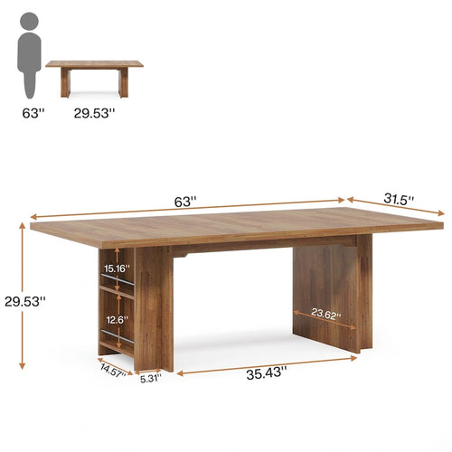 Bureau de direction de 160 cm avec rangement