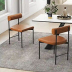 Chaise de salle à manger, ensemble de 2, revêtement en similicuir, pour cuisine