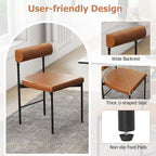 Chaise de salle à manger, ensemble de 2, revêtement en similicuir, pour cuisine