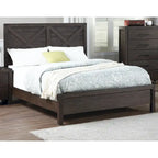Lit Queen Size avec tête de lit en bois