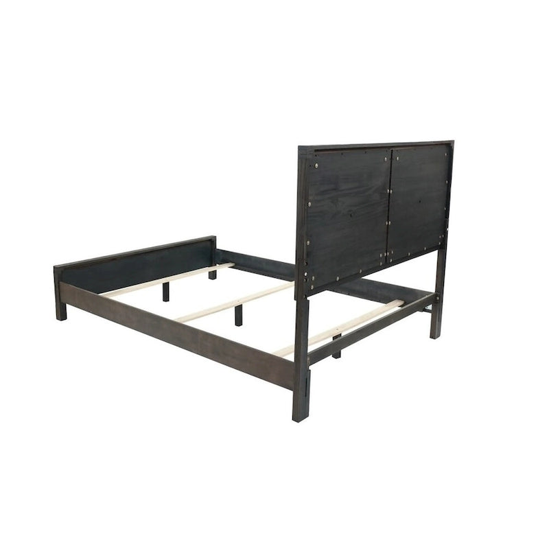 Lit Queen Size avec tête de lit en bois