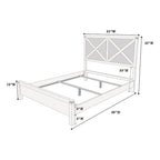 Lit Queen Size avec tête de lit en bois