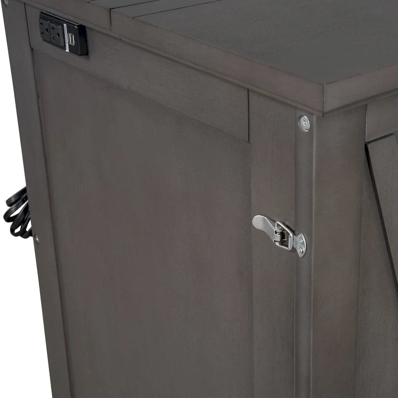 Armoire de lit escamotable avec station de charge et grand tiroir de rangement