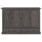 Armoire de lit escamotable avec station de charge et grand tiroir de rangement