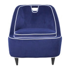 Fauteuil d'appoint bicolore moderne rembourré - 28 x 30 x 31