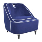 Fauteuil d'appoint bicolore moderne rembourré - 28 x 30 x 31