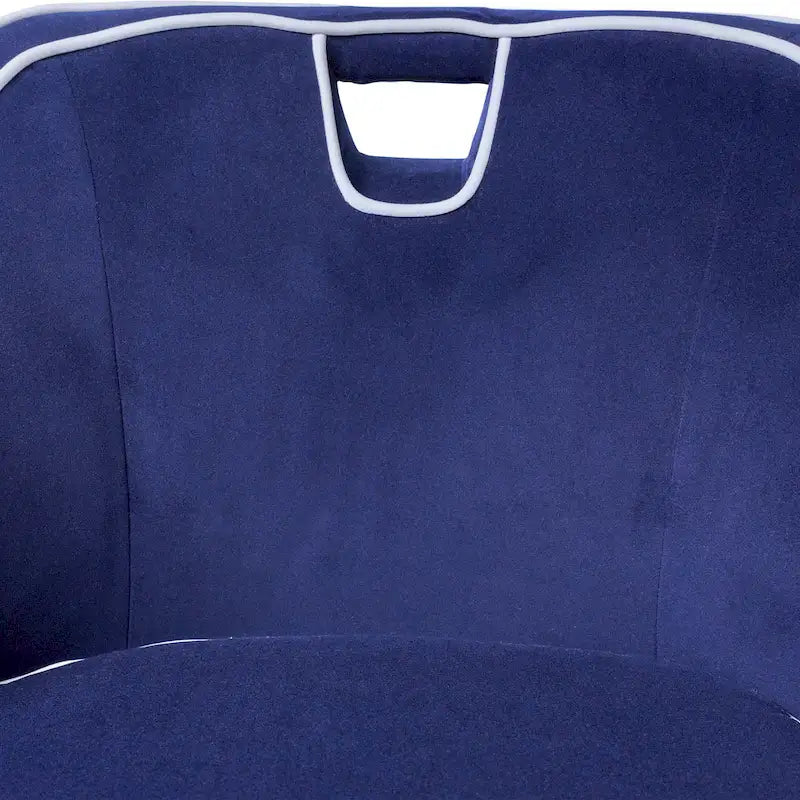 Fauteuil d'appoint bicolore moderne rembourré - 28 x 30 x 31