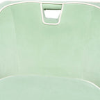 Fauteuil d'appoint bicolore moderne rembourré - 28 x 30 x 31