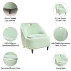Fauteuil d'appoint bicolore moderne rembourré - 28 x 30 x 31