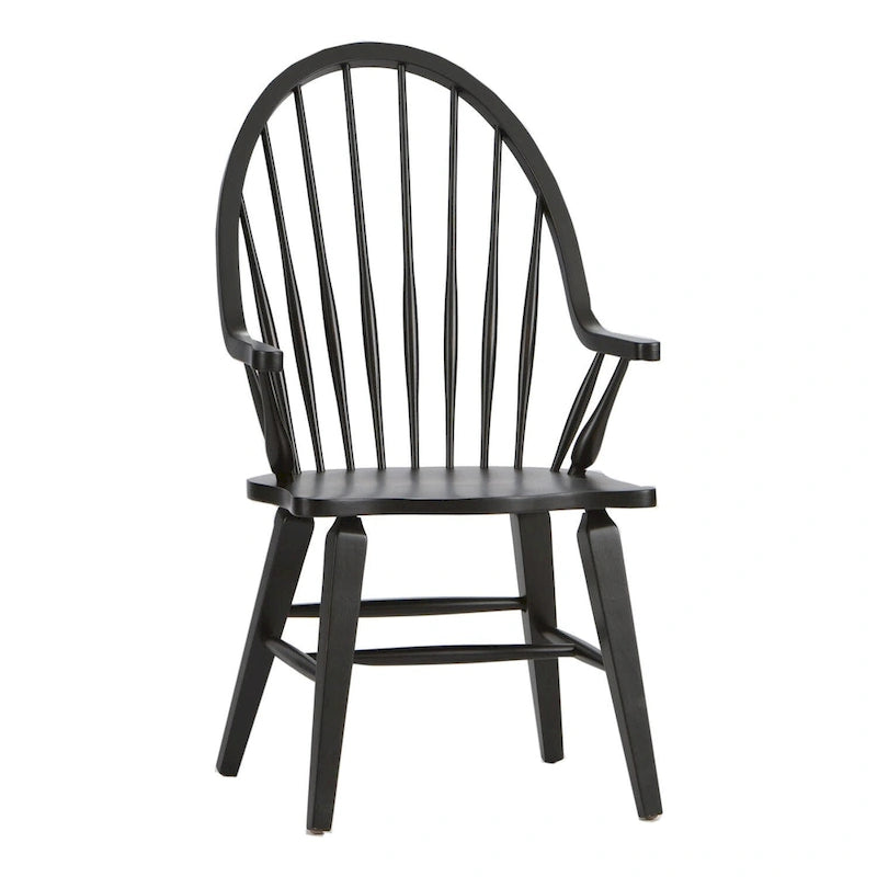 Chaise à accoudoirs Windsor noire