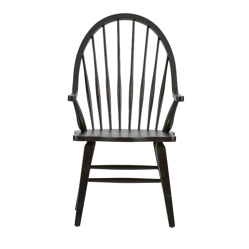 Chaise à accoudoirs Windsor noire