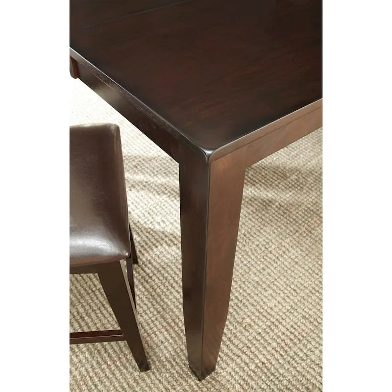 Table de salle à manger hauteur comptoir avec rallonge papillon intégrée
