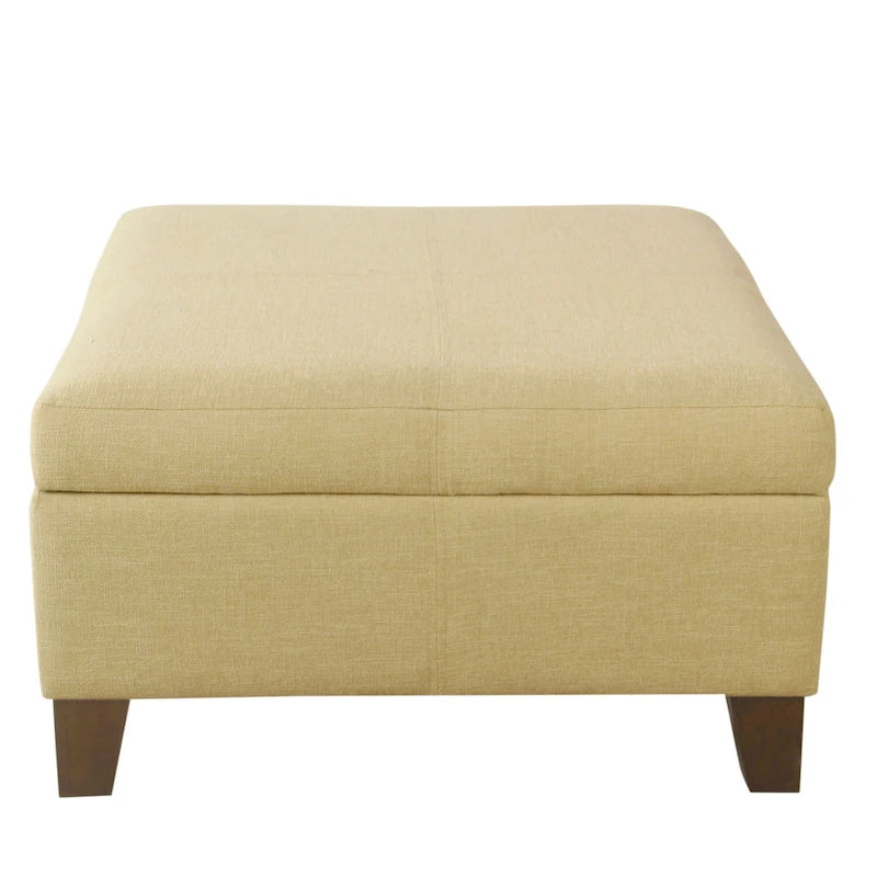 Pouffe de rangement carré de luxe de 71 cm