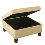 Pouffe de rangement carré de luxe de 71 cm