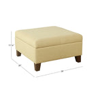 Pouffe de rangement carré de luxe de 71 cm