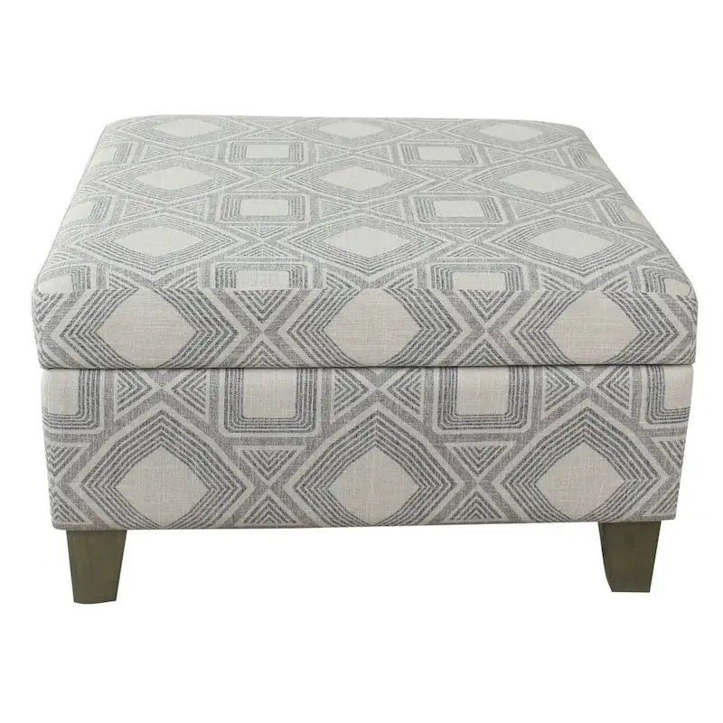 Pouffe de rangement carré de luxe de 71 cm