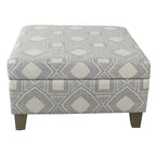 Pouffe de rangement carré de luxe de 71 cm