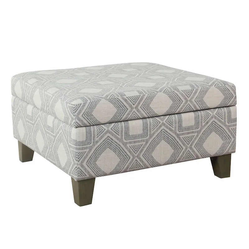 Pouffe de rangement carré de luxe de 71 cm