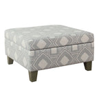 Pouffe de rangement carré de luxe de 71 cm