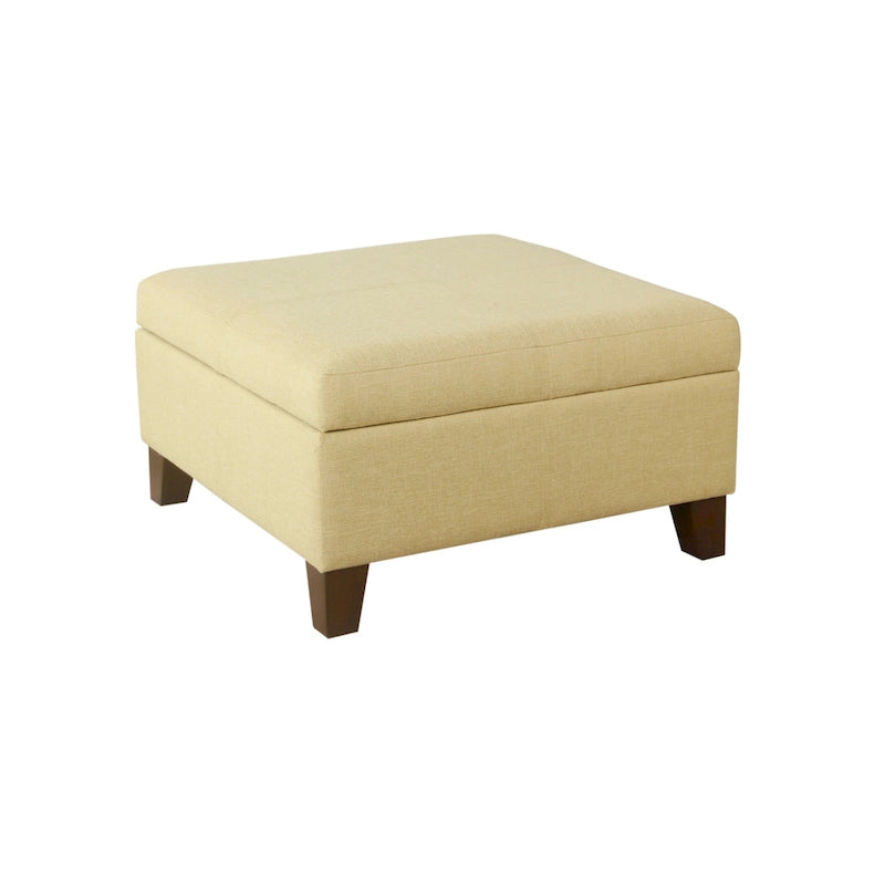 Pouffe de rangement carré de luxe de 71 cm
