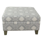 Pouffe de rangement carré de luxe de 71 cm