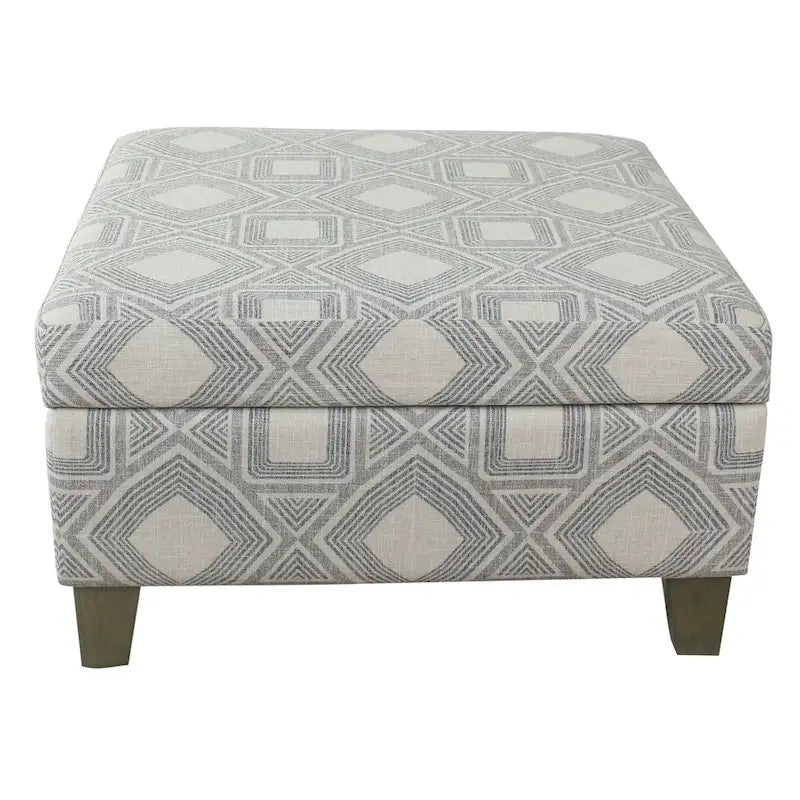Pouffe de rangement carré de luxe de 71 cm
