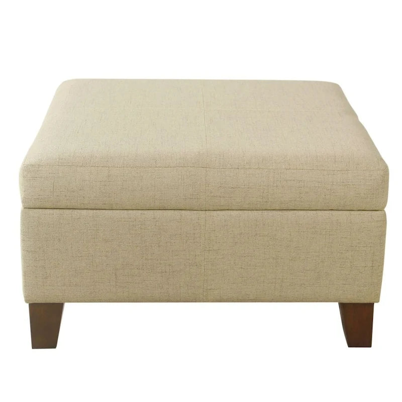 Pouffe de rangement carré de luxe de 71 cm