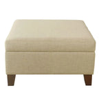 Pouffe de rangement carré de luxe de 71 cm