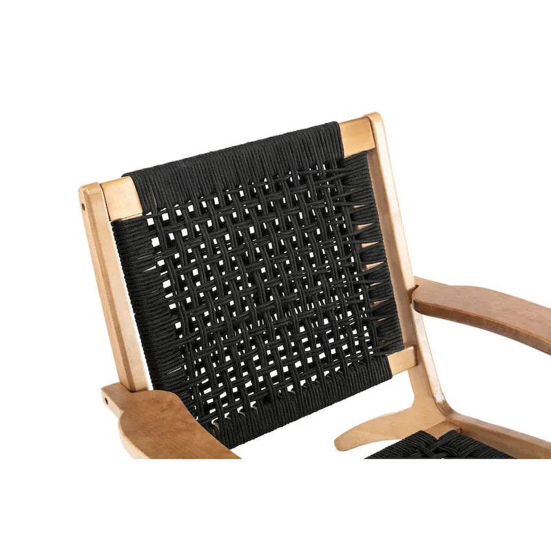 Fauteuil d'appoint en corde tressée