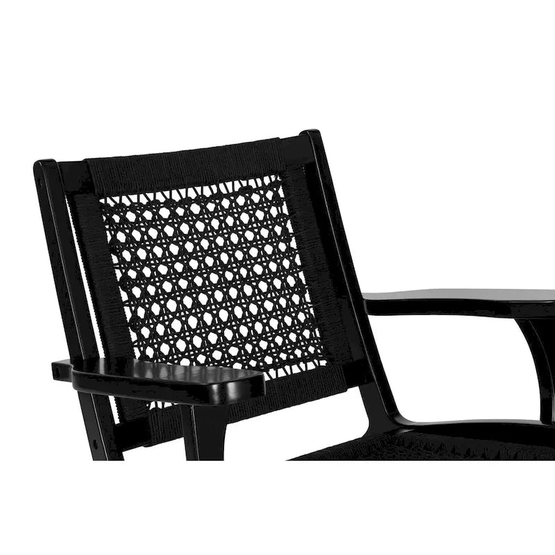 Fauteuil d'appoint en corde tressée