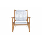 Fauteuil d'appoint en corde tressée