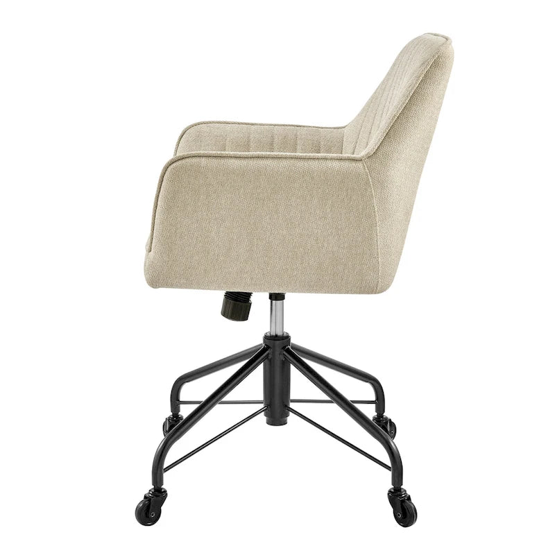 Fauteuil de bureau pivotant en tissu