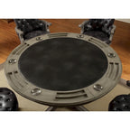 Table de jeu traditionnelle en bois massif gris
