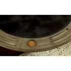 Table de jeu traditionnelle en bois massif gris