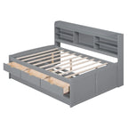 Lit de rangement en bois grandeur nature