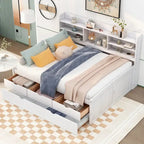 Lit de rangement en bois grandeur nature