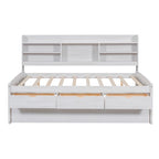 Lit de rangement en bois grandeur nature