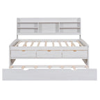 Lit de rangement en bois grandeur nature