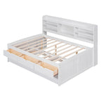 Lit de rangement en bois grandeur nature