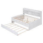 Lit de rangement en bois grandeur nature
