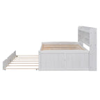 Lit de rangement en bois grandeur nature