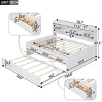 Lit de rangement en bois grandeur nature