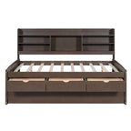 Lit de rangement en bois grandeur nature