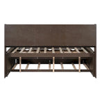 Lit de rangement en bois grandeur nature