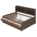 Lit de rangement en bois grandeur nature