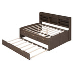 Lit de rangement en bois grandeur nature