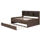 Lit de rangement en bois grandeur nature